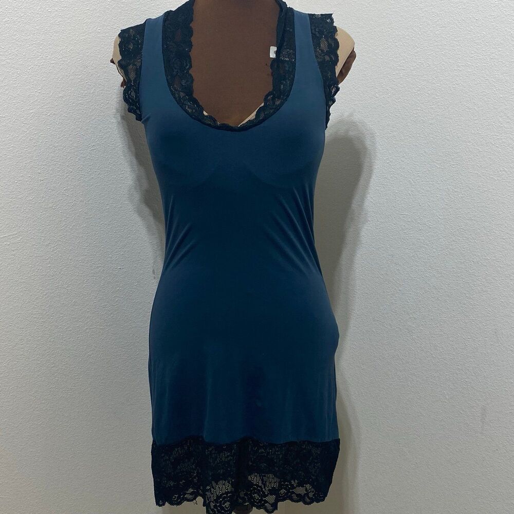 Free People Teal Lace Slip Mini Dress
Women's Size Small
